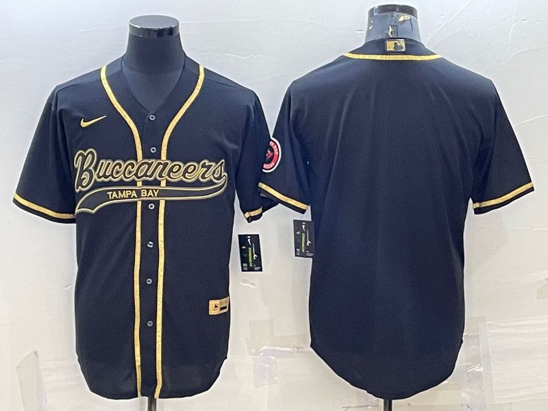Men Tampa Bay Buccaneers Blank Black Gold 2022 Nike Co branded NFL Jerseys->los angeles rams->NFL Jersey
